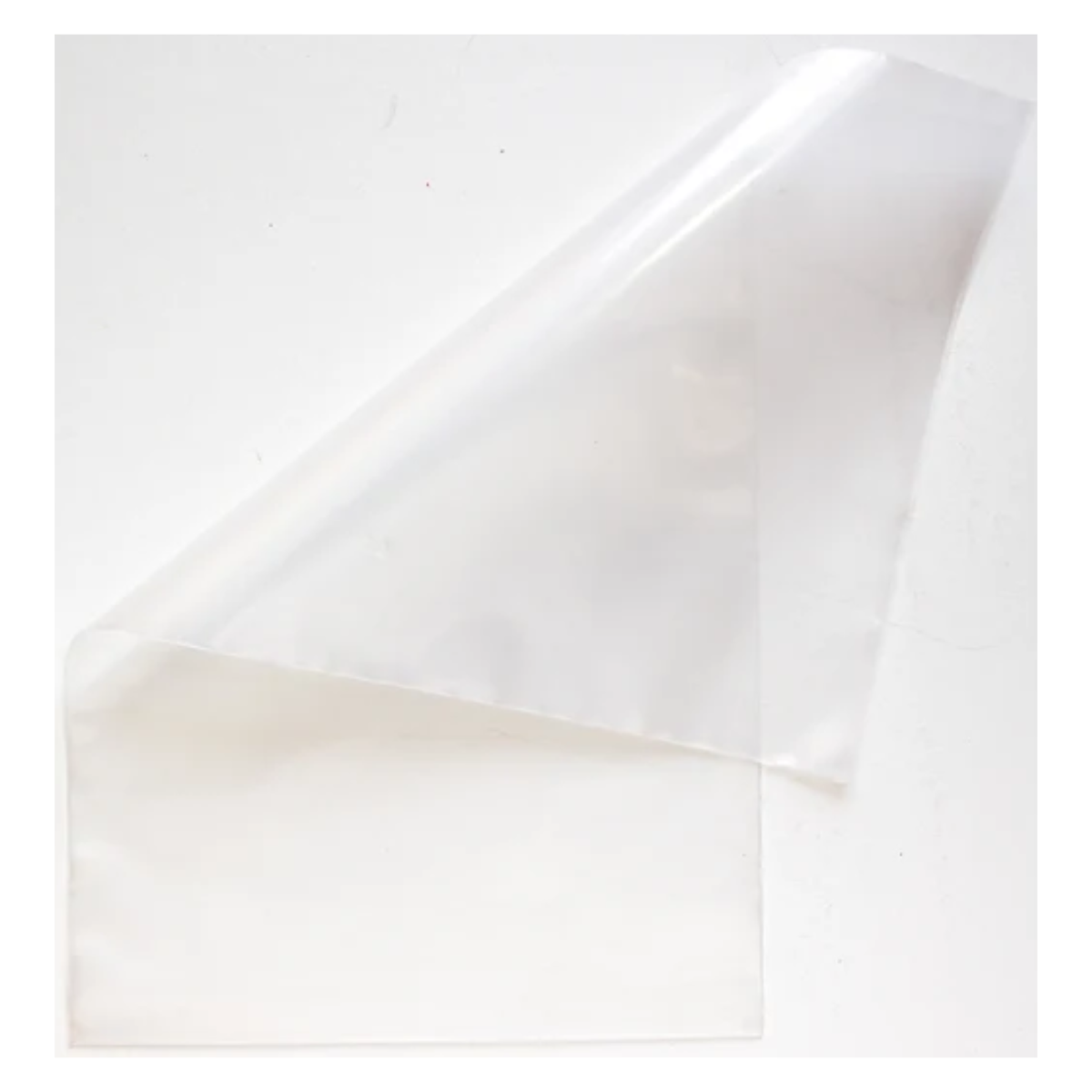 Open TDN clear reusable 10 x 18 inch 6-mil coin and cash bag shown without a security seal