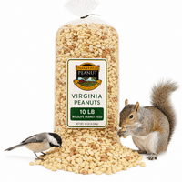 Wakefield 10 lb wildlife feed bag with raw shelled peanuts, chickadee and squirrel