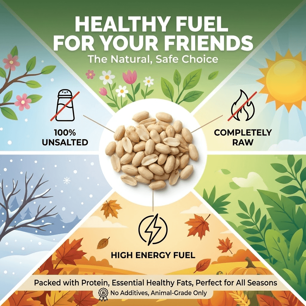 Wakefield raw unsalted animal-grade shelled peanuts for backyard wildlife feeding