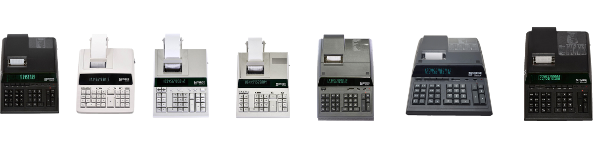 Monroe Printing Calculator Line-Up
